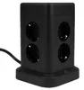 Huslog prolunga verticale con USB HUS1004, torre a 8 prese, Anteprima dell’immagine prodotto 8