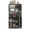 Küchenschrank mit LED-Beleuchtung, freistehender Highboard Produktbild-Vorschau 12