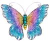 Bunter Metall Schmetterling 58cm Wandfigur Gartenfigur Produktbild-Vorschau 1