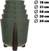 KADAX Blumentopf, Beine aus Kork + Einsatz, 34 cm, Grün Produktbild-Vorschau 8