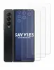 A black smartphone is shown next to several clear screen protectors. Produktbild-Vorschau
