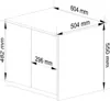 BDW Armoire avec rehausse, 4 portes, chêne craft Voir les images du produit 7