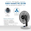 A product collage featuring a fan with informational icons and text. Náhľad obrázku produktu