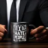 I hate People Tasse in Schwarz Produktbild-Vorschau 5