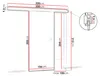 Posuvné interiérové dveře SANITA 1 - 100 cm, dub zlatý Náhled obrázku produktu 5