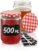 Luftdichte Weckgläser 500 ml mit Schraubdeckeln, Produktbild-Vorschau 1