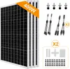 400W 12V Solarpanel Monokristallin Solarmodul Solaranlage Produktbild-Vorschau 1