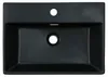 Keramik Waschbecken eckig 510x360x130 schwarz matt mit Produktbild-Vorschau 3