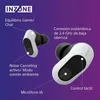 Marketing image showing two Sony Inzone Buds with feature callouts. Produktbild-Vorschau