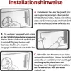 Diagramme, die zeigen, wie man eine Auto-Sonnenschutzblende mit Saugnäpfen an der Windschutzscheibe anbringt und entfernt Náhľad obrázku produktu