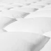 A close-up, abstract view of a white quilted mattress surface. Anteprima dell’immagine prodotto