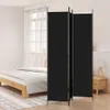 vidaXL 3-dílné plátno černé 150x220 cm látka Náhled obrázku produktu 2