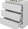 Kommode Vicco Calisto Weiß 39 x 78.5 cm, Model 41301 Produktbild-Vorschau 6