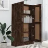 vidaXL Regál Smoked Oak 82,5x30,5x150 cm odvodený výrobok z Náhľad obrázku produktu 3