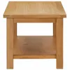 vidaXL Couchtisch 90 x 45 x 40 cm Eiche Massivholz Produktbild-Vorschau 2