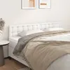 vidaXL Kopfteile Weiß 200x5x78/88 cm Kunstleder Produktbild-Vorschau 2