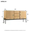 Merax Sideboard Kommode Holz, mit 3 Schubladen, 2 Türen, Produktbild-Vorschau 7