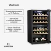 Klarstein vinotéka, slim, sklenené dvere, 2 zóny, UV Náhľad obrázku produktu 2
