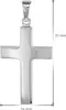 trendor 08474 Herren-Halskette mit Kreuz 27 mm Sterlingsilber 925 6 Produktbild-Vorschau