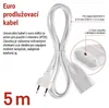 Dvoužilový pohyblivý přívod 5 m / 1 zásuvka / bílý / PVC / 0,75 mm2 Náhled obrázku produktu