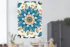 MuchoWow® Poster Sonnenblume - Blau - Orange - Abstrakt Produktbild-Vorschau 2