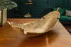 riess-ambiente Design Deko Schale GOLD LEAF 65cm gold Blatt Produktbild-Vorschau 2
