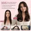 Caschetto clip-on in capelli veri, frangia laterale, color Anteprima dell’immagine prodotto 2