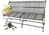 DanDiBo panca da giardino in metallo marrone resistente Anteprima dell’immagine prodotto 6