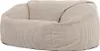 icon Riesensitzsack Bean Bag Flauschig Soul, Beige, Cord Produktbild-Vorschau 1