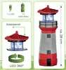 Solar Leuchtturm mit LED Drehlicht für außen | automatische Produktbild-Vorschau 2