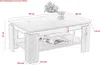 A sketch of a coffee table with dimensions and labels. Voir les images du produit