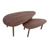 Miliboo - Klassische Couchtische aus Nussbaumholz (2er-Set) Produktbild-Vorschau 4