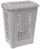 Graues Leinenregal 45x34x60 cm 60L Urban Produktbild-Vorschau 2