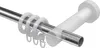 Interdeco Gardinenstange / Vorhangstange Chrom / Kirschbaum Produktbild-Vorschau 3