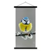 MuchoWow® Textilposter Blaumeise - Vogel - Zweig - Gelb - Produktbild-Vorschau 1