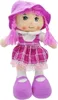 Weiche Stoffpuppe mit Sound – Violette Kuschelpuppe für Produktbild-Vorschau 1