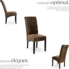 Chaise aspect cuir - marron antique, Lot de 2 Voir les images du produit 3