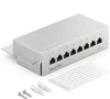 deleyCON CAT 6 Patchpanel Verteilerfeld 8 Port - Desktop & Produktbild-Vorschau 1