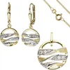 Schmuck-Set aus 333 Gold Gelbgold mit Zirkonia Ohrringe Produktbild-Vorschau 1