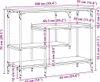 vidaXL Console tafel, ambachtelijk eikenhout, 100 x 35 x 75 Productafbeelding-voorbeeld 8