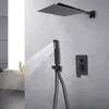 Unterputz Duschsystem mit Handbrause Bad Regendusche 30cm Produktbild-Vorschau 1