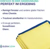 ELEXACLEAN Fenstertücher streifenfrei, Premium Mikrofaser Produktbild-Vorschau 3