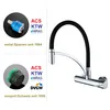 Wasserhahn Küche Messing Wandmontage Schwarz,180° drehbar Produktbild-Vorschau 5