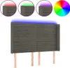 vidaXL LED Kopfteil Dunkelgrau 147x16x118/128 cm Samt -  Produktbild-Vorschau 8