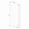 SONNI paneelradiator, verticaal, dubbellaags, wit, Productafbeelding-voorbeeld 3