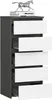 Comò CL5 40 cm Grigio Grafite e Bianco Anteprima dell’immagine prodotto 2