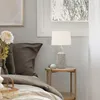 HOME DELUXE Kleine Tischlampe in Steinoptik CARO - Weiß | Produktbild-Vorschau 2