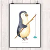 Mr. & Mrs. Panda Bild Pinguin Angler DIN A5 - Weiß - Produktbild-Vorschau 2