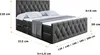 ALTDECOR Boxspringbett mit Matratze und Lattenrost  -  - Produktbild-Vorschau 8