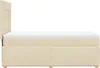 Boxspringbett mit Matratze Creme 90x200 cm Stoff Produktbild-Vorschau 7